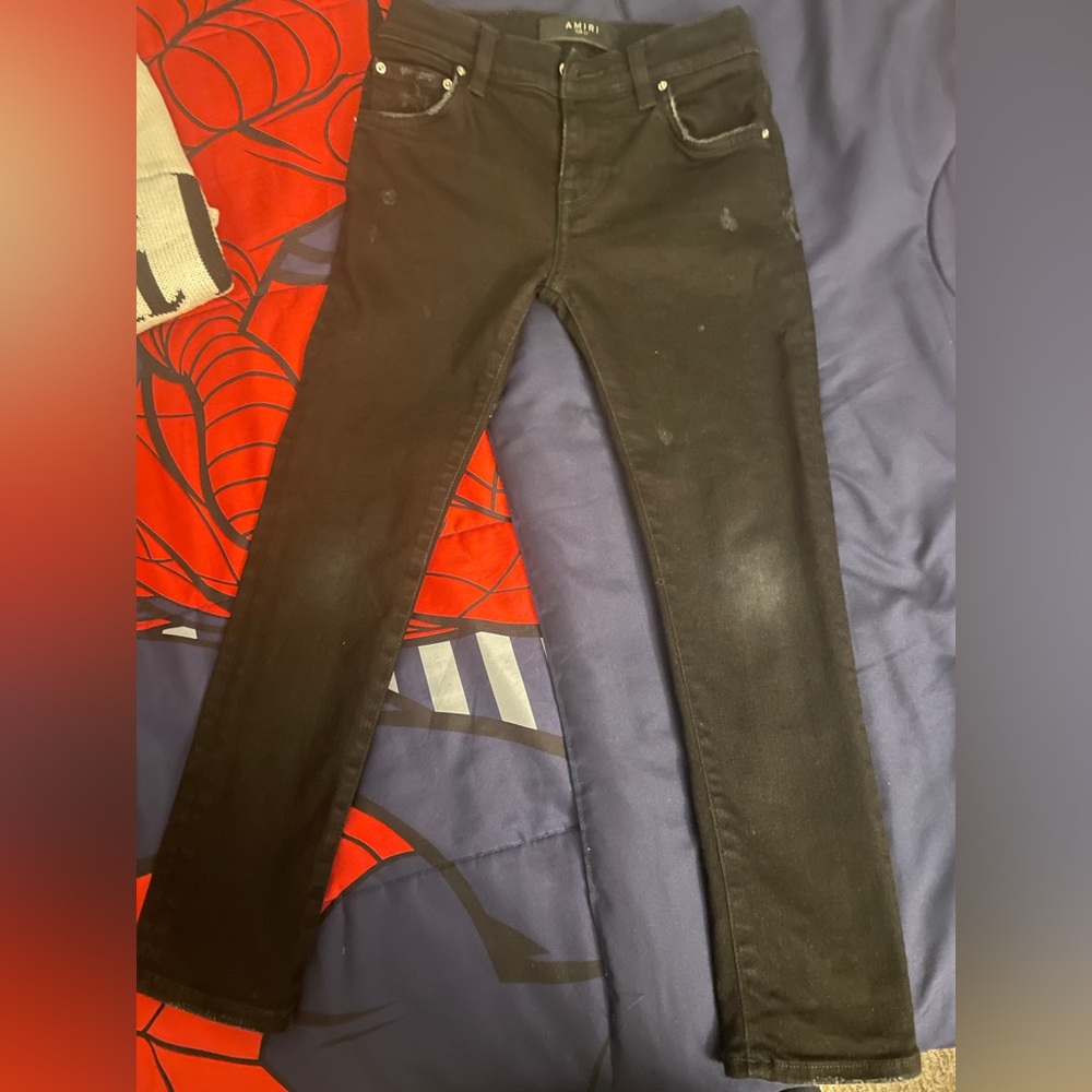 Amiri kids black skinny jean